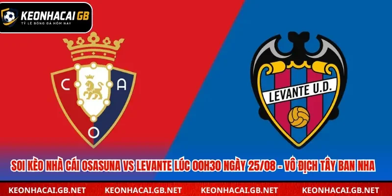 Dự đoán kết quả trận đấu Osasuna vs Levante ngày 25/08 – Giải vô địch Tây Ban Nha Dự đoán kết quả trận đấu Osasuna vs Levante ngày 25/08 – Giải vô địch Tây Ban Nha